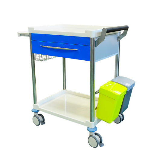 Treatment Trolley 1 Drawer - BLUE