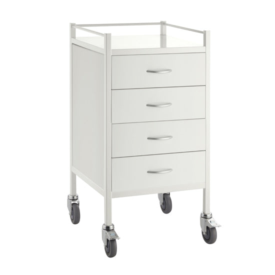 Powder Coated Single - 4 Drawer - 500 x 500 x 967
